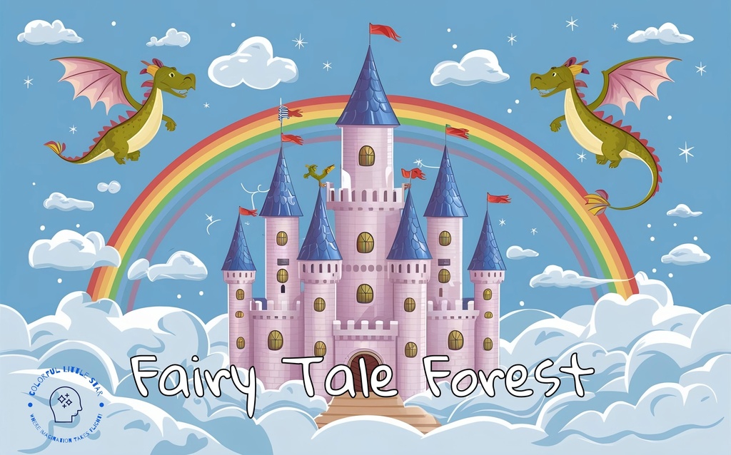 "Fairy Tale Forest" 24-piece Jigsaw puzzle | Colorful Little Star